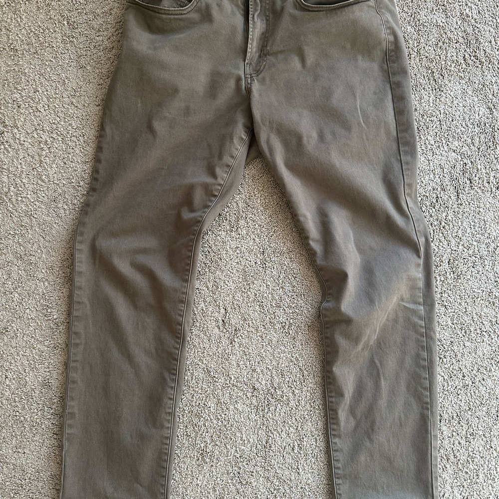 Lucky Brand 121 Tan Slim Straight 5-Pocket Pants